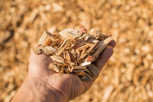 Wood Chips Spreading in Pueblo