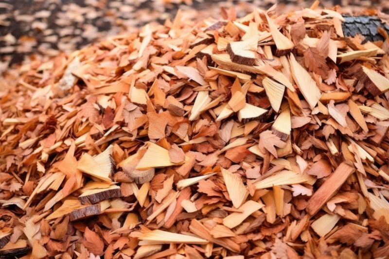 Cedar Mulch Spreading